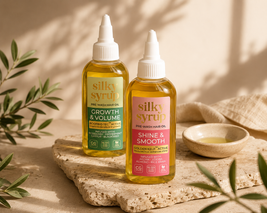 De perfecte pre-wash combinatie met Growth & Volume en Shine & Smooth